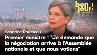 Premier ministre quotJe demande que la négociation arrive à lAssemblée nationale et que nous votionsquot [upl. by Assert]