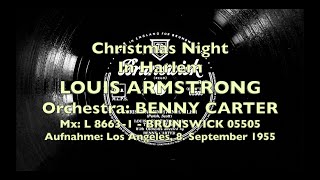 CHRISTMAS SWING Christmas Night In Harlem  LOUIS ARMSTRONG  BENNY CARTER  Los Angeles 1955 [upl. by Idyak560]