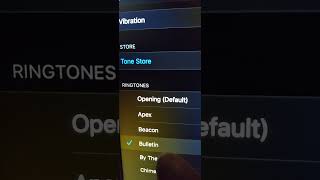 How to change the ring tone sound on your Apple IOS iPhone SE 5 6 7 8 11 X in 4 steps [upl. by Asilana]