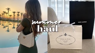 DESIGNER HAUL  Prada 2005 Re Edition Mini Bag Unboxing Saint Laurent Celine [upl. by Crandale355]