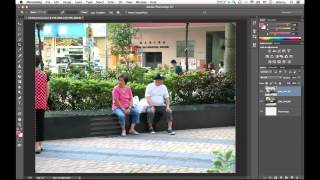 Photoshop 教學 CS6  CC Photomerge 相片合併特效 3 廣東話 [upl. by Kristel]