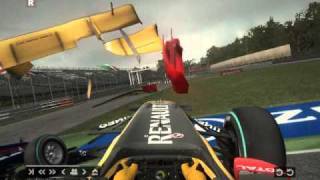 f1 2010 codemasters game monza crashes [upl. by Nester]