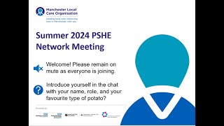 PSHE Network Summer Meeting 2024 [upl. by Aelc]