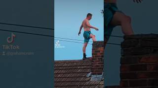 upontheroof sendsocks hebburn roofguy police [upl. by Anwad]