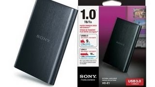 Sony 1 TB External Hard Disk Unboxing Review [upl. by Bigg323]