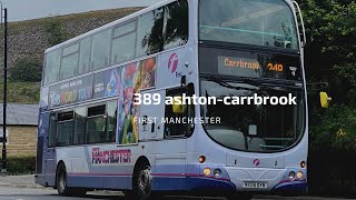 Full route 348 Ashton to carrbrook village first Manchester [upl. by Ahsaya11]