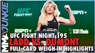 UFCVegas40 official weigh in highlights One fight canceled [upl. by Augy]