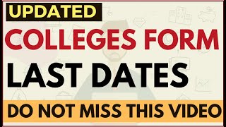 Updated video Last dates of MBA colleges forms  Important Dates Exam Accepted Cutoffs Form Fees [upl. by Bird]