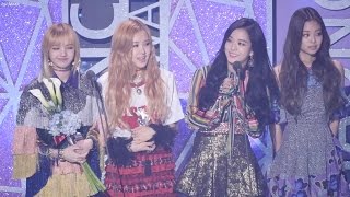 170222 블랙핑크 BLACKPINK 신인상수상소감 전체 직캠 Fancam 2016 가온차트어워드 by Mera [upl. by Oona330]