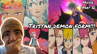 TRISTAN DEMON FORM  SEVEN DEADLY SINS GRUDGE OF EDINBURGH PART 2 MOVIE REACTION [upl. by Ahseinar241]