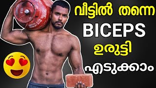 No Gym Full BICEPS Workout at HOME MALAYALAM  MaLLuUnToLD [upl. by Jauch]