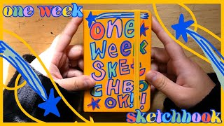 filling a sketchbook in one week ✷ sketchbook tour [upl. by Adnilrem576]