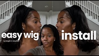 Quick amp Easy Headband Wig Install  BeginnerFriendly Tutorial with Human Hair [upl. by Alekram]