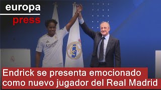 Endrick se presenta emocionado como nuevo jugador del Real Madrid [upl. by Lemert984]