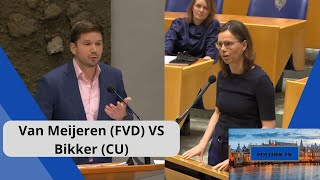 Van Meijeren FVD CLASHT met Bikker CU quotJuist ANGST en DWANG zorgt voor WANTROUWEN in overheidquot [upl. by Antonie410]