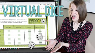 Add VIRTUAL DICE to GOOGLE SLIDES  create fun online games and center activities [upl. by Carmelina]