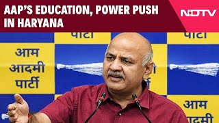 Aam Aadmi Party  Manish Sisodia “People Will Change Haryana Government Because…” [upl. by Alekram]