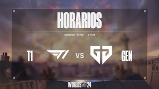 SEMIFINAL  DÍA 2  WORLDS 2024 LEAGUE OF LEGENDS [upl. by Greggs]