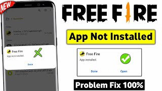 Free Fire App Not Installed  App Not Installed Problem Free Fire  FF Install Problem [upl. by Demy465]