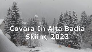 Skiing in Corvara in Alta Badia Jan 2023 [upl. by Ambrogino932]