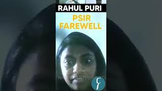 Political Science and IR Optional Batch Farewell  Rahul Puri  Raus IAS shortvideo [upl. by Carlile]