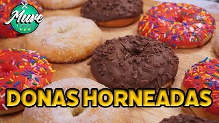 LAS MEJORES DONAS HORNEADAS  TRUCOS Y TIPS PARA QUE TE QUEDEN PERFECTAS  Muve Flavors [upl. by Gainor]