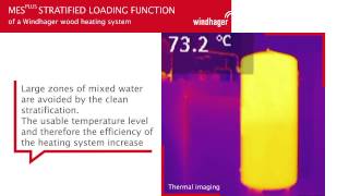 MESplus Stratified Loading Function of a Windhager wood heating system [upl. by Beverley]