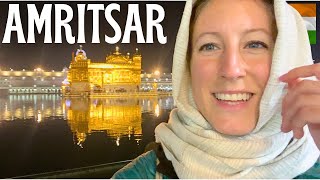 Exploring AMRITSAR 🇮🇳 the Golden Temple Free Community Kitchen Amritsar Food Tour in Punjab India [upl. by Ateuqahs]