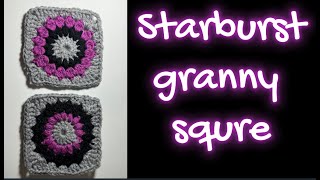 Como hacer un Starburst granny square [upl. by Riley]