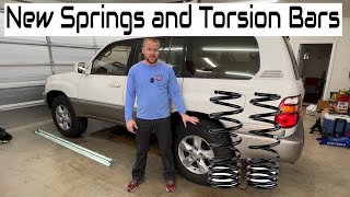 100 Series Springs amp Torsion Bar Replacement Suspension Refresh PT 1 [upl. by Gerger634]