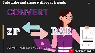 How to convert Zip files to RAR filesSave your time with this trickZip to RARZipRarconvert zip [upl. by Justus]