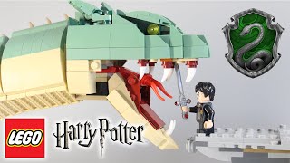 Custom LEGO Harry Potter Minifigure Scale Basilisk Build Review [upl. by Gass]