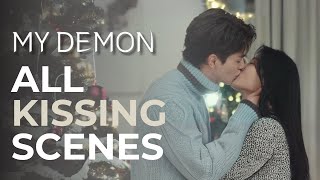 My Demon  Top 5 Kissing Scenes  Guwon and Dohee kissscenes kdrama [upl. by Hultin90]