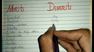 How to write merit and demerits  ISSB merits and Demerits  149 PMA LC 2021 [upl. by Koffler]