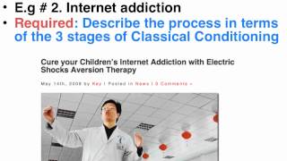 Aversion therapy  VCE U4 Psychology [upl. by Eliason]