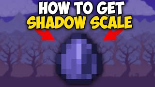 Terraria how to get SHADOW SCALE in Terraria  Terraria 1449 Shadow Scale [upl. by Nanreik]