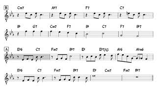 Aint Misbehavin  Backing track  Playalong with Lead Sheet [upl. by Dredi822]