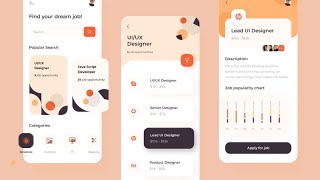 Best 20 Example UIUX Design For Mobile App  UIUX Animation Design [upl. by Marfe]