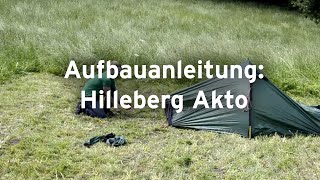 Aufbauanleitung für das Hilleberg Akto [upl. by Fayette]