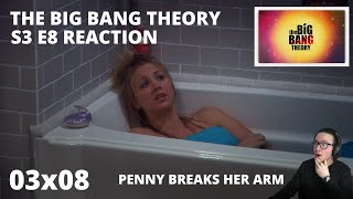 THE BIG BANG THEORY S3 E8 THE ADHESIVE DUCK DEFICIENCY REACTION 3x8 PENNY BREAKS HER ARM [upl. by Rotceh]