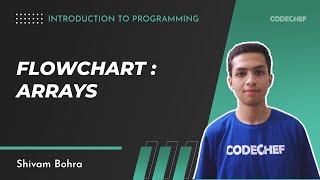 6 Flowchart Arrays  Introduction to Programming  Shivam Bohra [upl. by Lyckman]