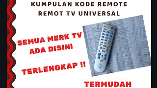 Kode Remote TV Merk TV apa saja bisa [upl. by Assi]