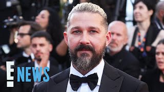 Shia LaBeouf RETURNS to Red Carpet for First Time in 4 Years  E News [upl. by Ahsuat]