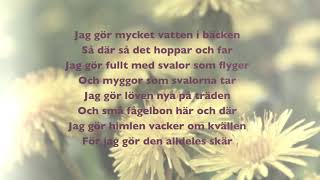 Idas sommarvisa  LYRICS [upl. by Courtland]