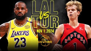 Los Angeles Lakers vs Toronto Raptors Full Game Highlights  Nov 1 2024  FreeDawkins [upl. by Asilrac1]