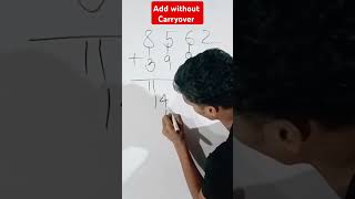 Add without carryover math youtubeshorts yt vairal tricks [upl. by Gayner]