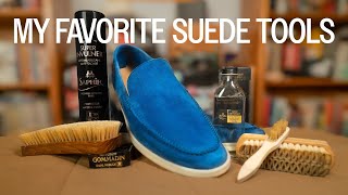 What are the BEST Tools for YOU to Clean Suede Classy Corner suede shoecare [upl. by Ihsir884]