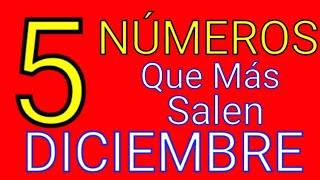 5 NÚMEROS QUE MÁS SALEN EN DICIEMBRE🤑LA QUINIELA AFORTUNADA [upl. by Aynek]