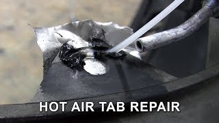 Plastic Welding  Repair broken bumper tab with hot air plastic welder [upl. by Virg]