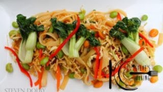 Thai Tamari Rice Noodle Salad glutenfree recipe [upl. by Notnek112]